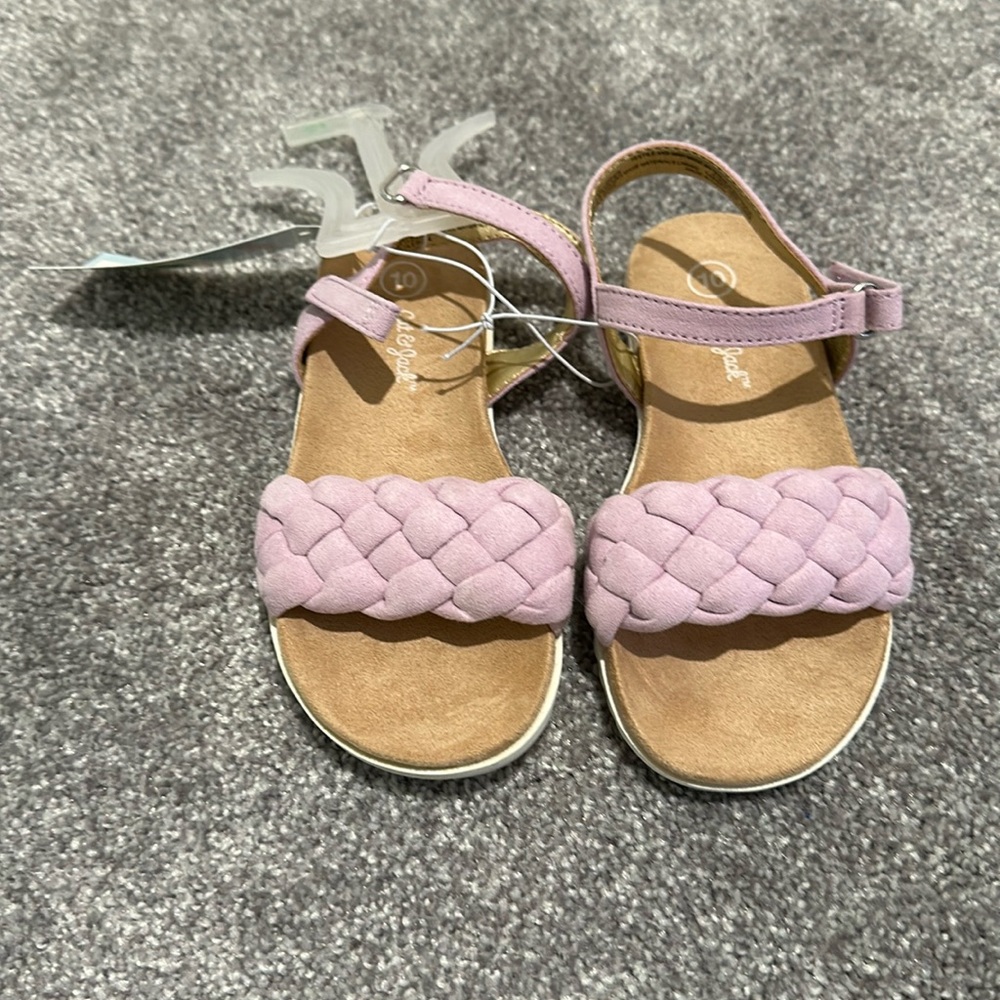 Car and jack girls sandals size 10 new with tags smoke free home